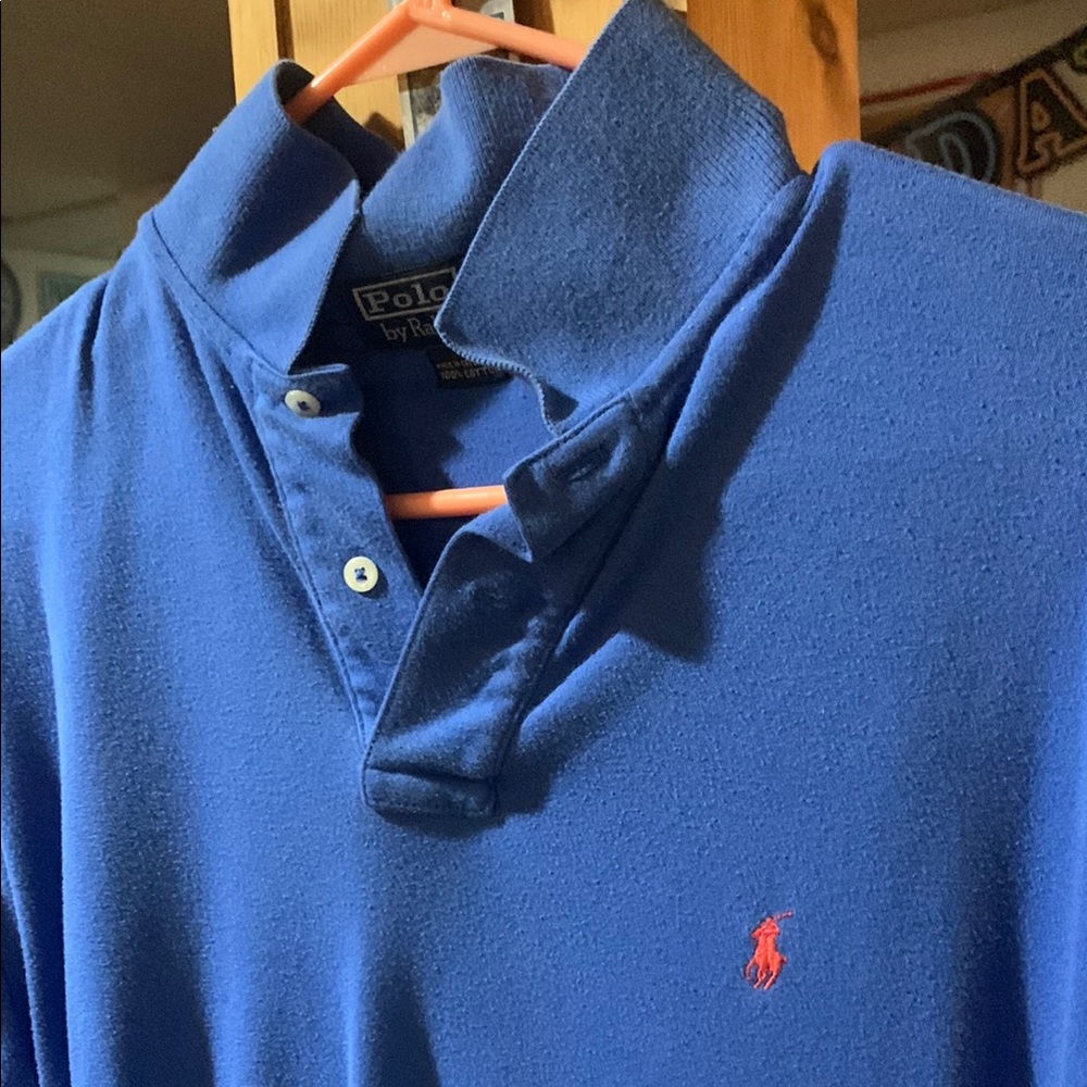 Polo by Ralph Lauren Blue Polo Shirt with Iconic Logo